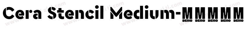 Cera Stencil Medium字体转换
